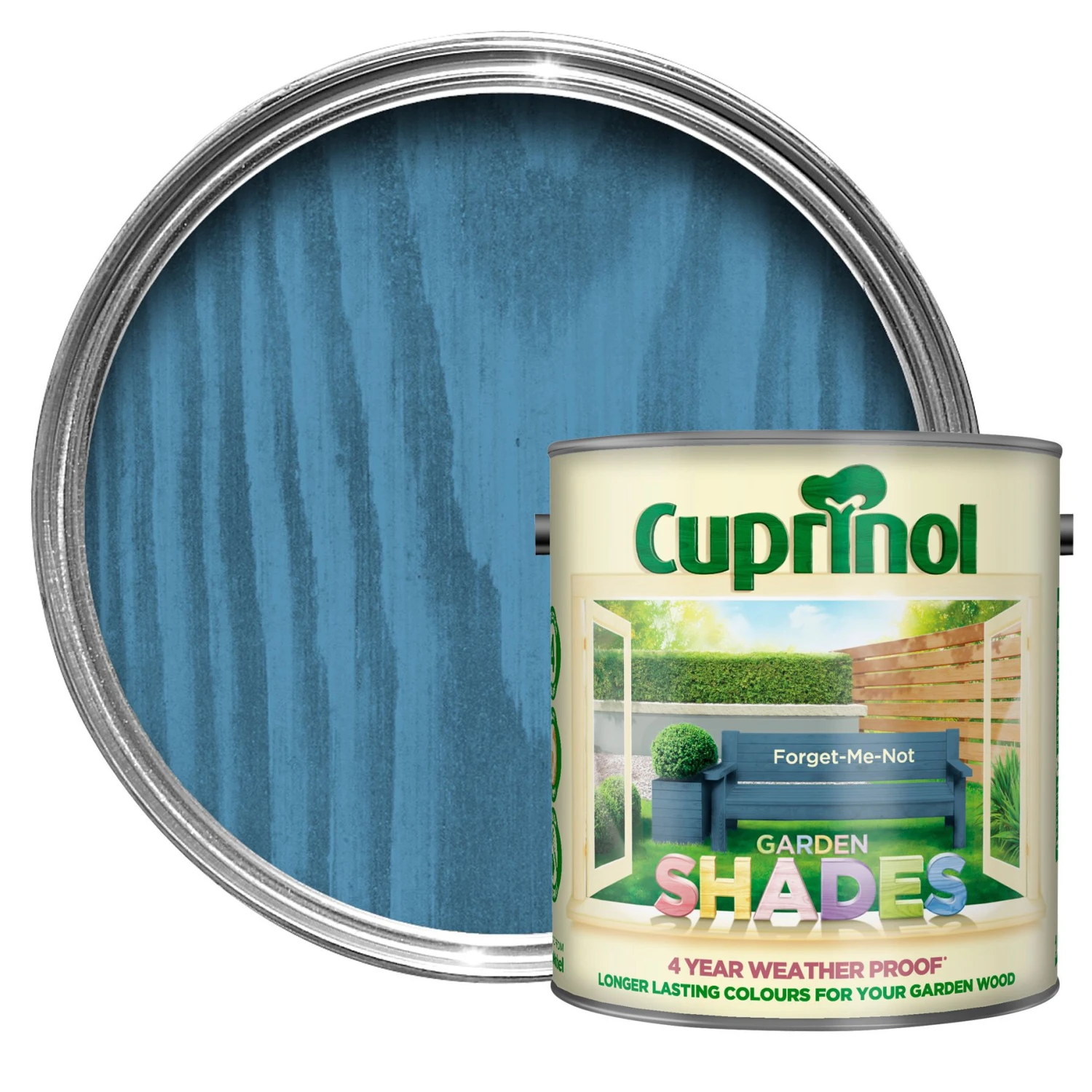 Cuprinol Garden Shades Forget Me Not Matt Exterior Wood Paint, 5L 1 Cuprinol Garden Shades Forget Me Not Matt Exterior Wood Paint, 5L