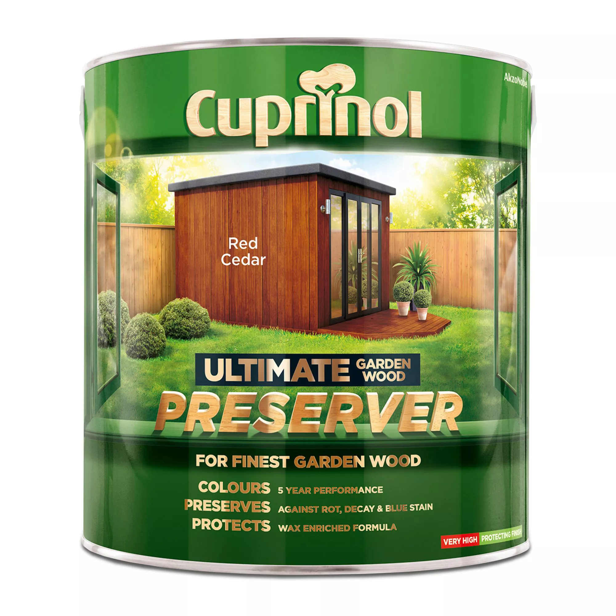 Cuprinol Ultimate Red Cedar Matt Arbours, Fencing, Gates, Sheds & Summerhouses Preserver, 4L 2 Cuprinol Ultimate Red Cedar Matt Arbours, Fencing, Gates, Sheds & Summerhouses Preserver, 4L - Image 2