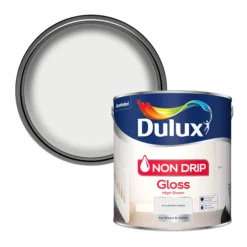 Dulux Non-drip Pure Brilliant White High Gloss Trim Paint, 2.5L
