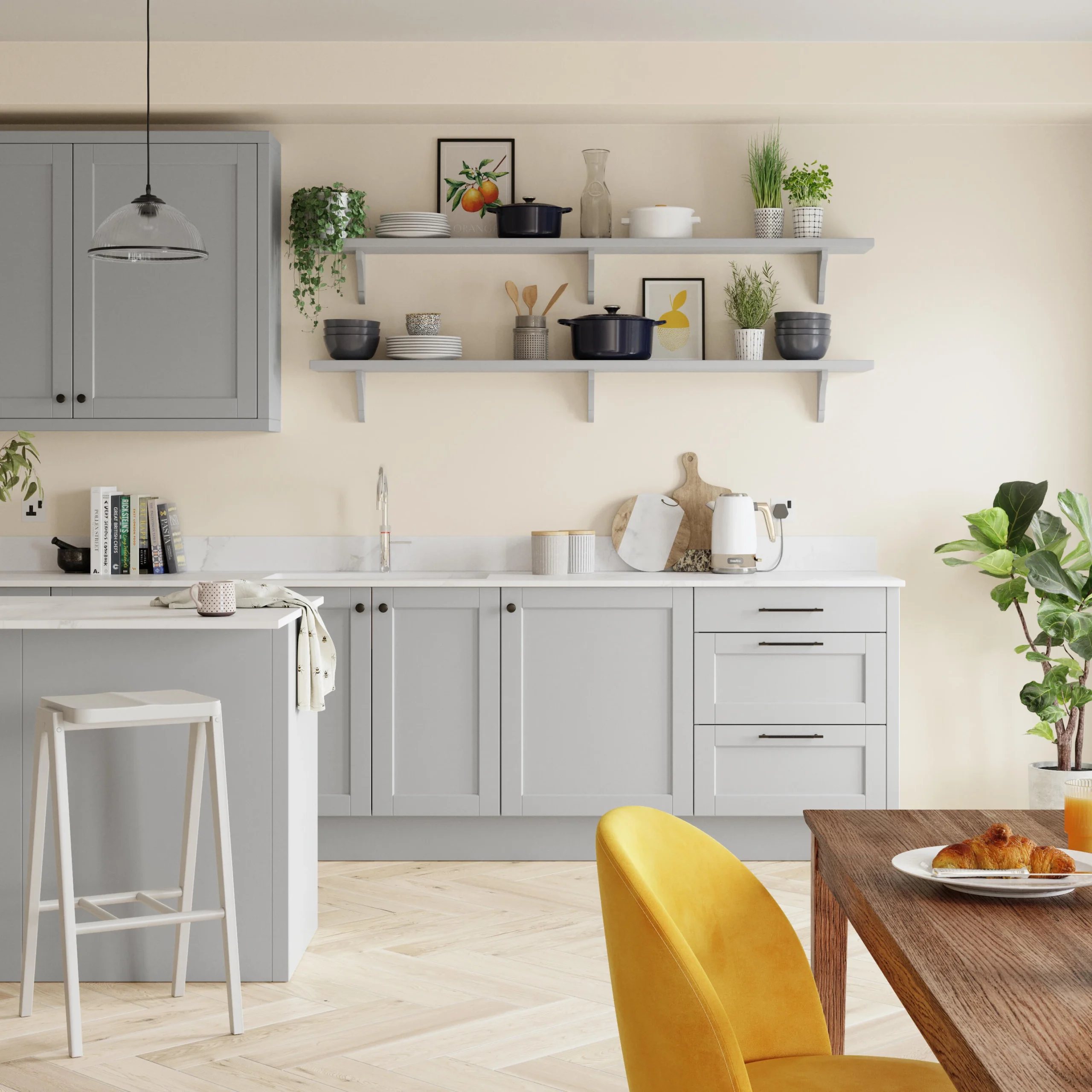 Dulux Walls & Ceilings Ivory Lace Silk Emulsion Paint, 2.5L 4 Dulux Walls & Ceilings Ivory Lace Silk Emulsion Paint, 2.5L - Image 4