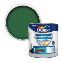 Dulux Weathershield Buckingham Green Gloss Exterior Metal & Wood Paint, 2.5L