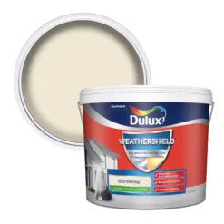 Best Seller 15 Dulux Weathershield Gardenia Smooth Matt Masonry Paint, 10L