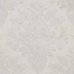 GoodHome Abeli White Russian Damask Metallic Effect Textured Wallpaper -Home Paint Shop goodhome abeli white russian damask metallic effect textured wallpaper3663602559924 37c