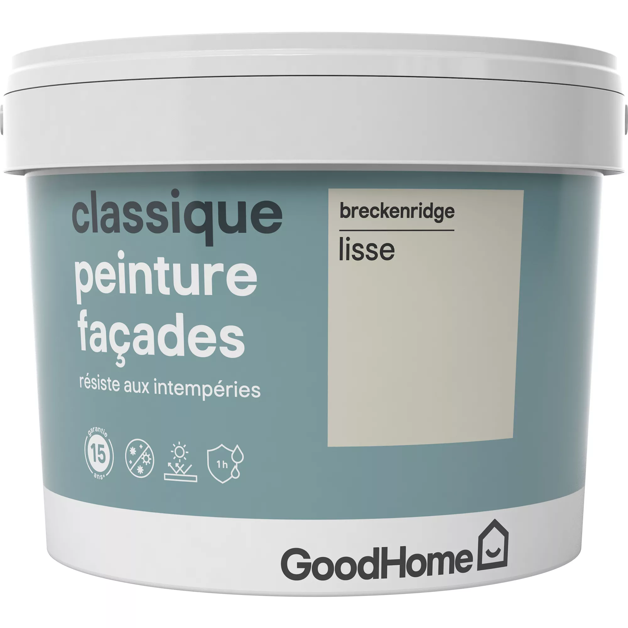 GoodHome Classic Breckenridge Smooth Matt Masonry Paint, 10L 2 GoodHome Classic Breckenridge Smooth Matt Masonry Paint, 10L - Image 2