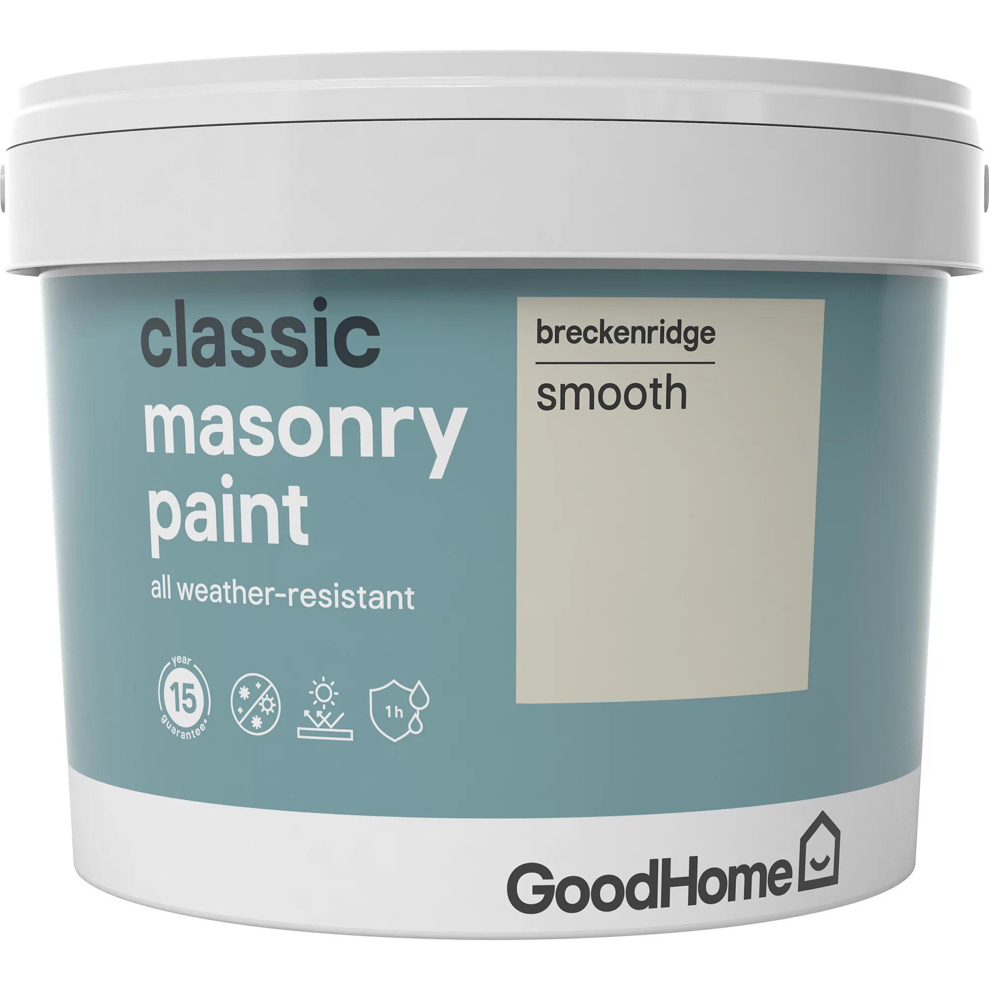 GoodHome Classic Breckenridge Smooth Matt Masonry Paint, 10L 3 GoodHome Classic Breckenridge Smooth Matt Masonry Paint, 10L - Image 3
