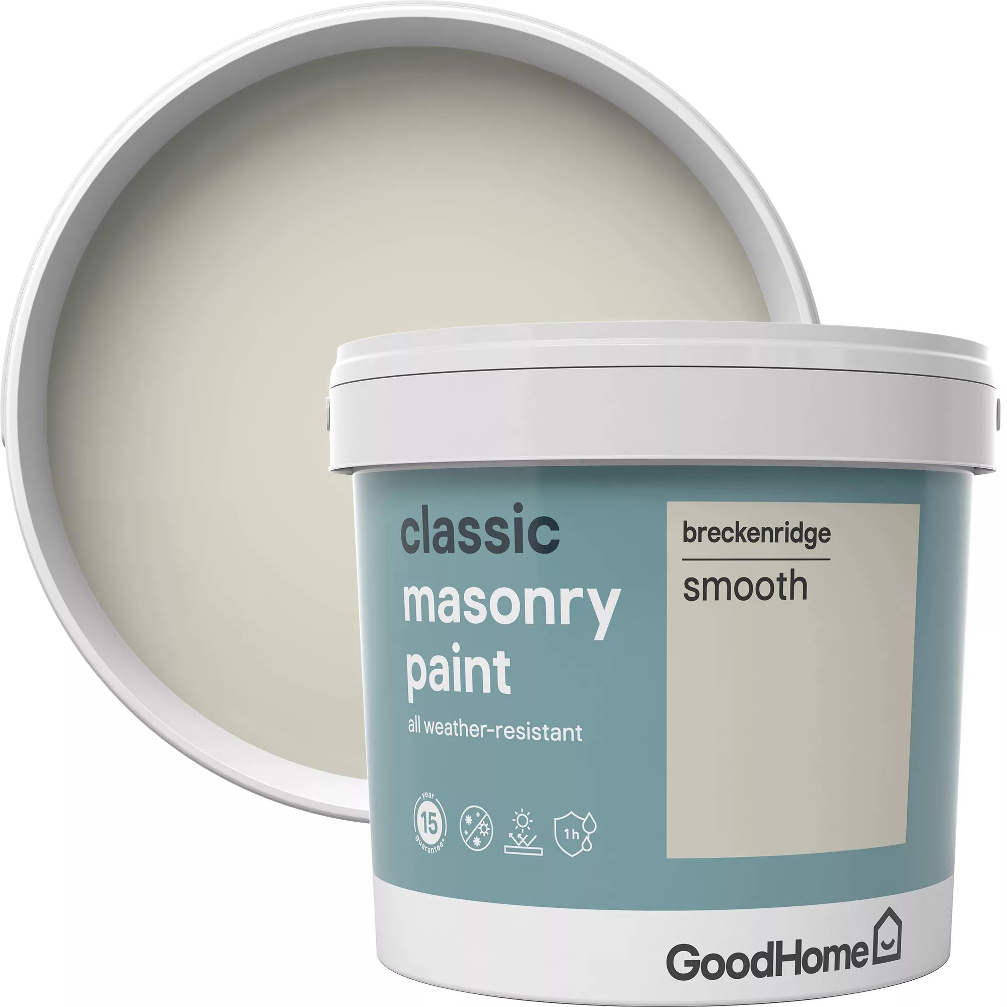 GoodHome Classic Breckenridge Smooth Matt Masonry Paint, 5L 3 GoodHome Classic Breckenridge Smooth Matt Masonry Paint, 5L - Image 3