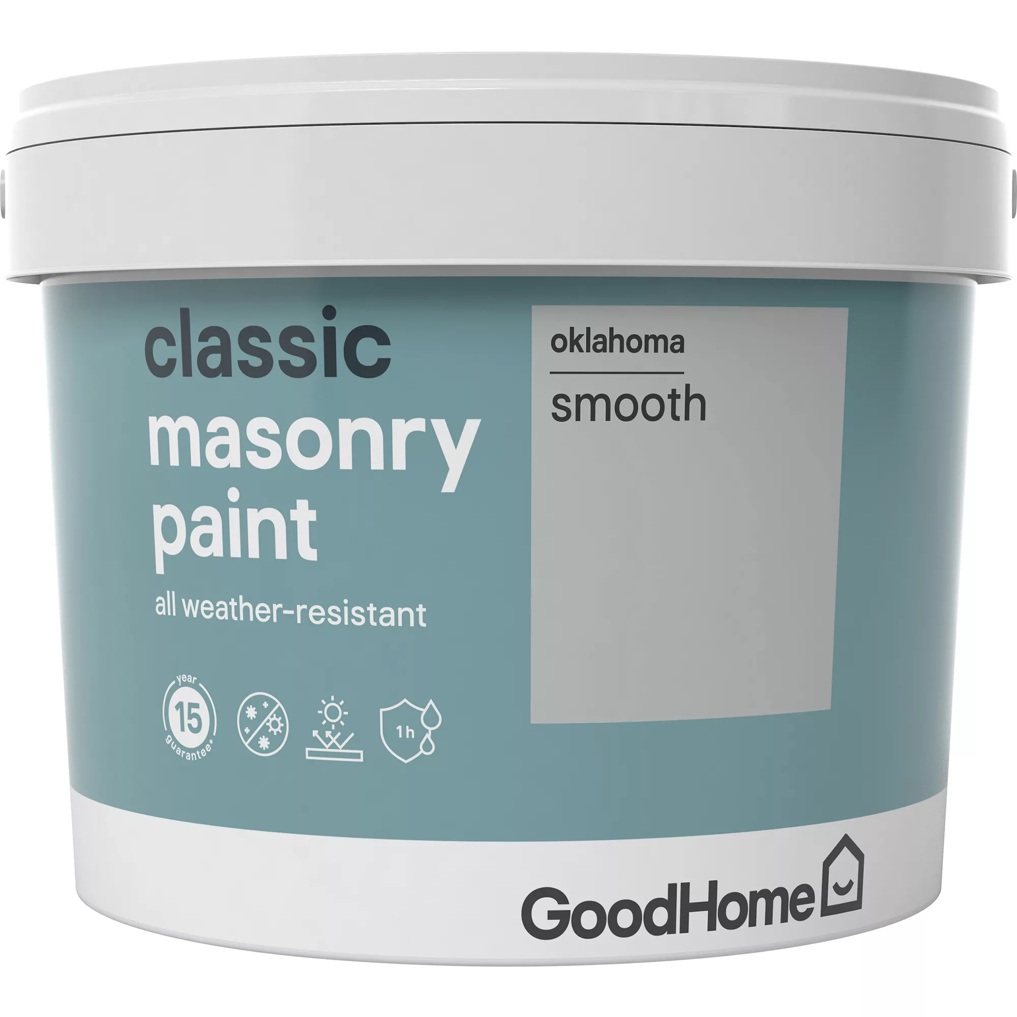 GoodHome Classic Oklahoma Smooth Matt Masonry Paint, 10L 2 GoodHome Classic Oklahoma Smooth Matt Masonry Paint, 10L - Image 2