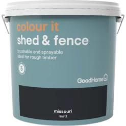 Best Seller 9 GoodHome Colour It Missouri Matt Fence & Shed Stain, 9L