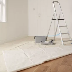 GoodHome Cotton Dust Sheet, (L)4m, (W)3m 6 GoodHome Cotton Dust Sheet, (L)4m, (W)3m -Home Paint Shop goodhome cotton dust sheet l 4m w 3m5059340015309 31i