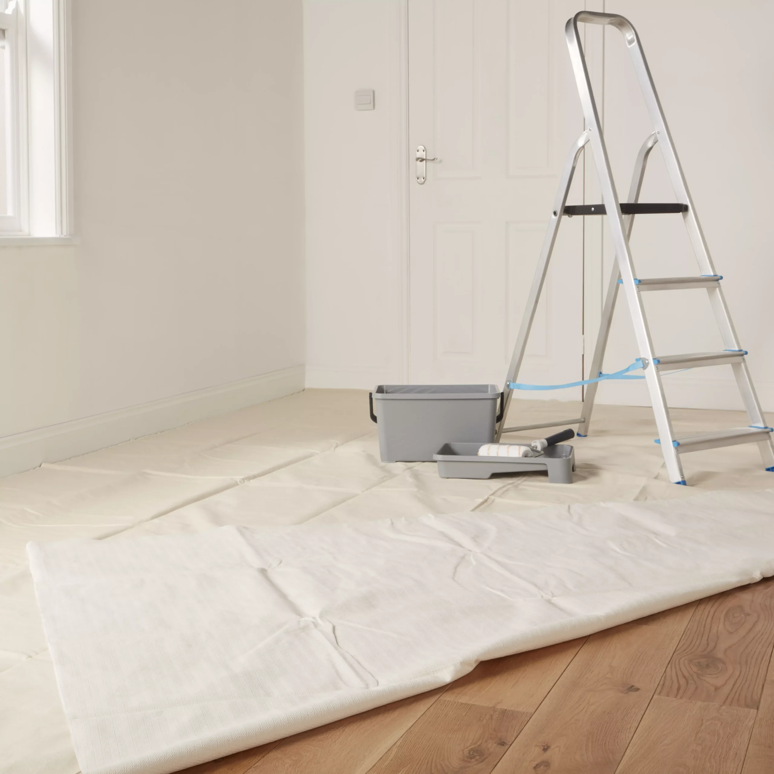 GoodHome Cotton Dust Sheet, (L)4m, (W)3m 3 GoodHome Cotton Dust Sheet, (L)4m, (W)3m - Image 3