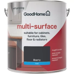 GoodHome Durable Liberty Matt Multi-surface Paint, 2L -Home Paint Shop goodhome durable liberty matt multi surface paint 2l3663602586104 02c