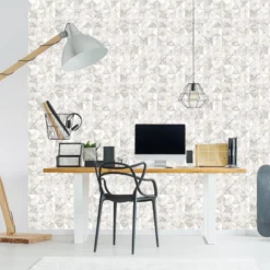GoodHome Eudya Grey & White Geometric Metallic Effect Textured Wallpaper -Home Paint Shop goodhome eudya grey white geometric metallic effect textured wallpaper5059340409207 01i