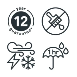 GoodHome Extreme Outdoor Rustic Oak Satin Quick Dry Wood Stain, 2.5L -Home Paint Shop goodhome extreme outdoor rustic oak satin quick dry wood stain 2 5l5059340297545 03t