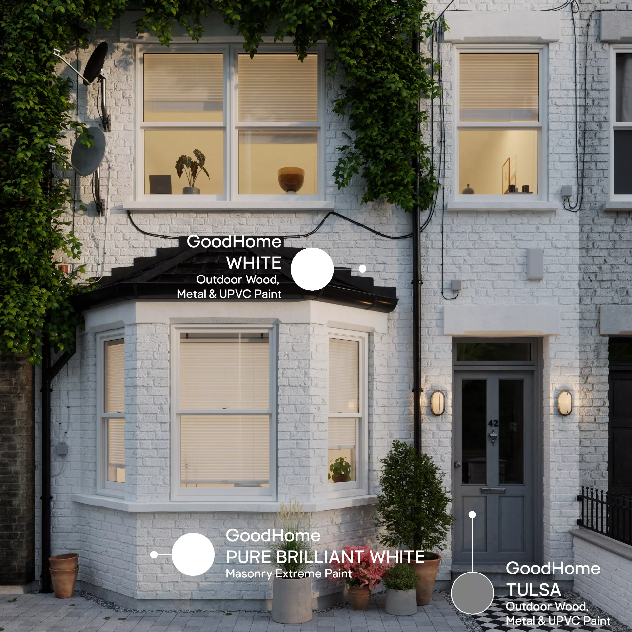 GoodHome Extreme Outdoor Tulsa Satinwood Multi-surface Paint, 2.5L 5 GoodHome Extreme Outdoor Tulsa Satinwood Multi-surface Paint, 2.5L - Image 5