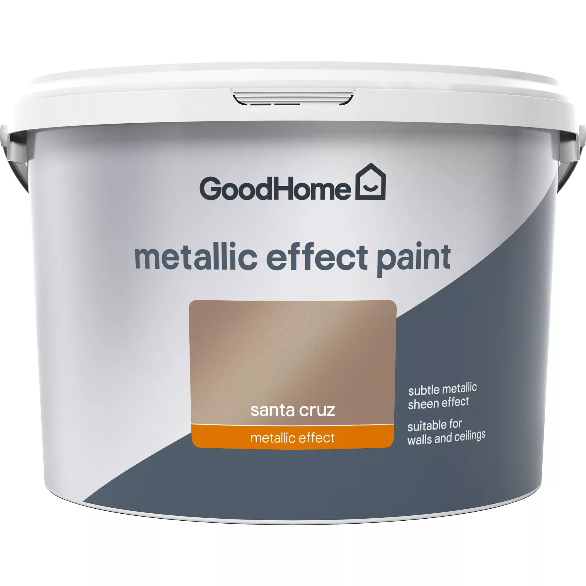 GoodHome Feature Wall Santa Cruz Metallic Effect Emulsion Paint, 2L 2 GoodHome Feature Wall Santa Cruz Metallic Effect Emulsion Paint, 2L - Image 2