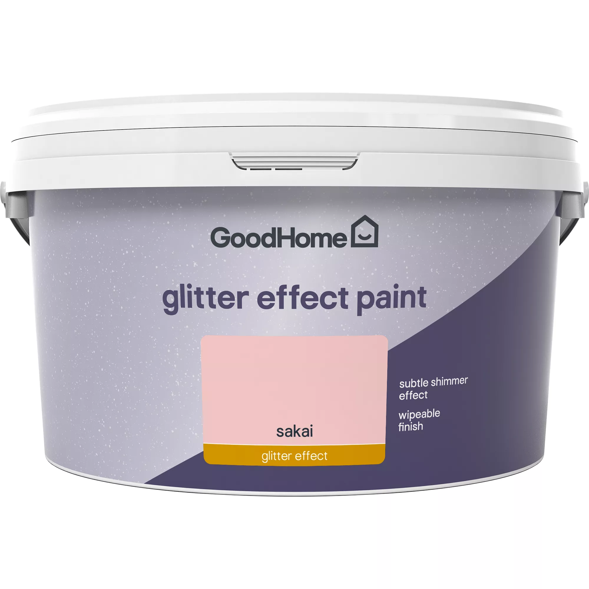 GoodHome Feature Walls Sakai Glitter Effect Emulsion Paint, 2L 2 GoodHome Feature Walls Sakai Glitter Effect Emulsion Paint, 2L - Image 2