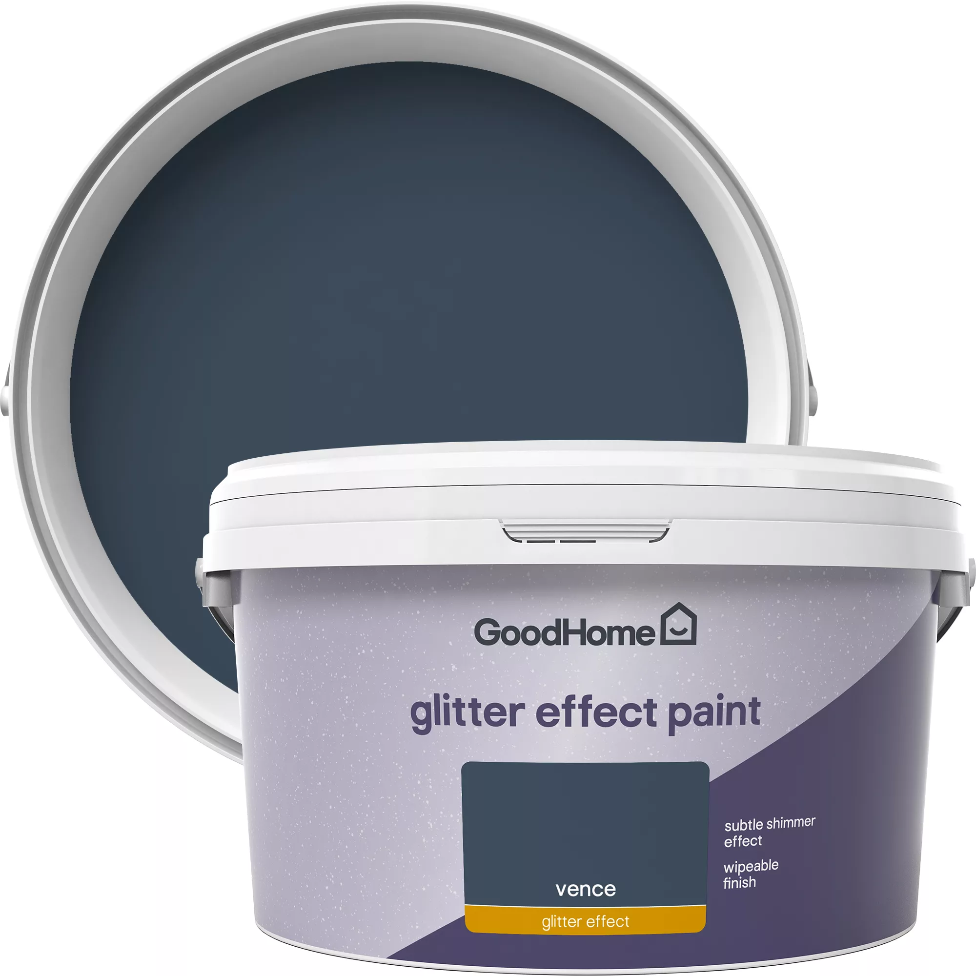 GoodHome Feature Walls Vence Glitter Effect Emulsion Paint, 2L 1 GoodHome Feature Walls Vence Glitter Effect Emulsion Paint, 2L