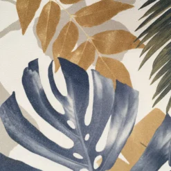 GoodHome Ferula Blue Tropical Leaves Textured Wallpaper -Home Paint Shop goodhome ferula blue tropical leaves textured wallpaper3663602561446 37c bq