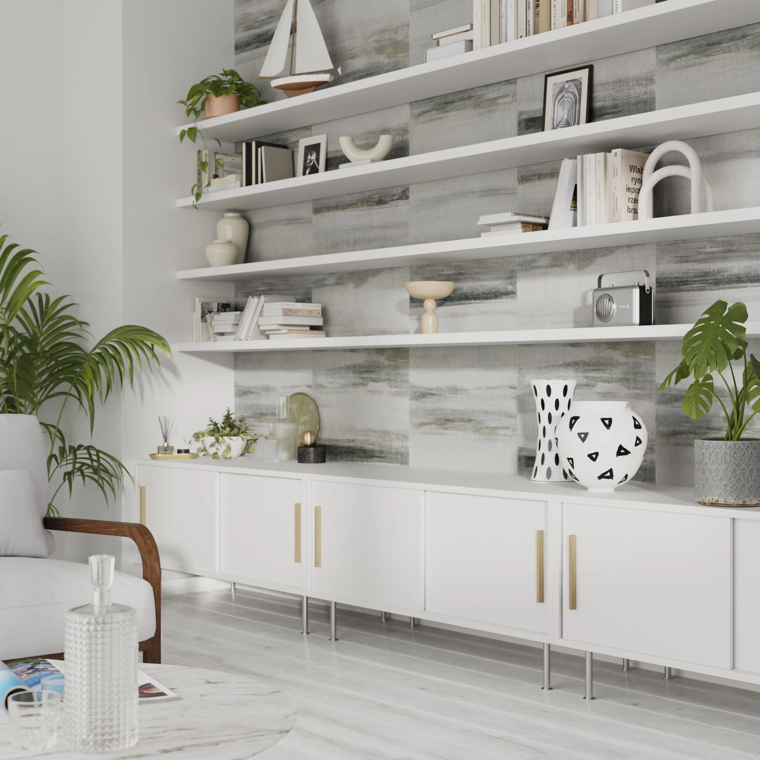 GoodHome Kaeni Grey Striped Textured Wallpaper 4 GoodHome Kaeni Grey Striped Textured Wallpaper - Image 4