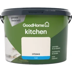GoodHome Kitchen Ottawa Matt Emulsion Paint, 2.5L 8 GoodHome Kitchen Ottawa Matt Emulsion Paint, 2.5L -Home Paint Shop goodhome kitchen ottawa matt emulsion paint 2 5l3663602404606 02c