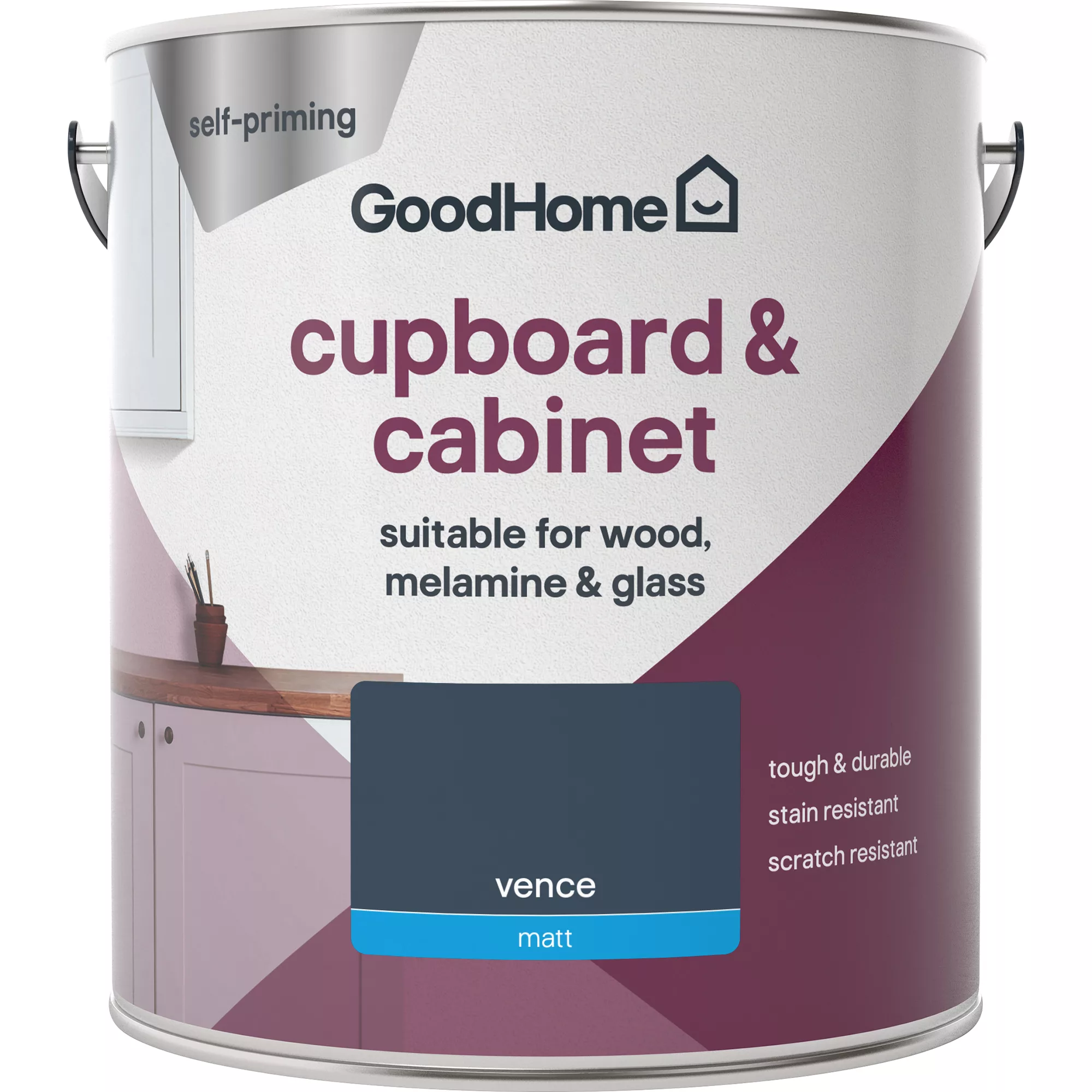 GoodHome Renovation Vence Matt Cupboard & Cabinet Paint, 2L 2 GoodHome Renovation Vence Matt Cupboard & Cabinet Paint, 2L - Image 2
