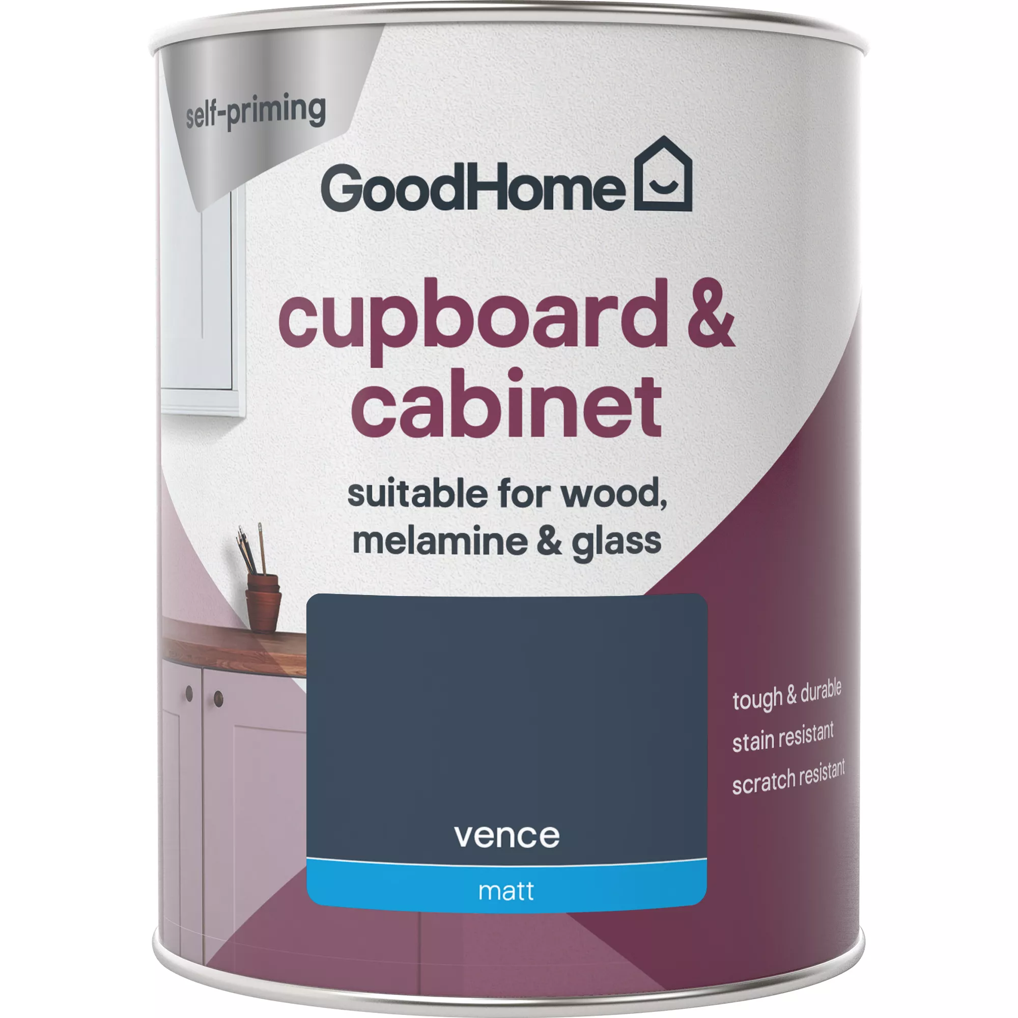 GoodHome Renovation Vence Matt Cupboard & Cabinet Paint, 750ml 2 GoodHome Renovation Vence Matt Cupboard & Cabinet Paint, 750ml - Image 2