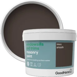 GoodHome Windowsills & Trims Tobasco Smooth Matt Masonry Paint, 2.5L -Home Paint Shop goodhome windowsills trims tobasco smooth matt masonry paint 2 5l3663602520658 37c