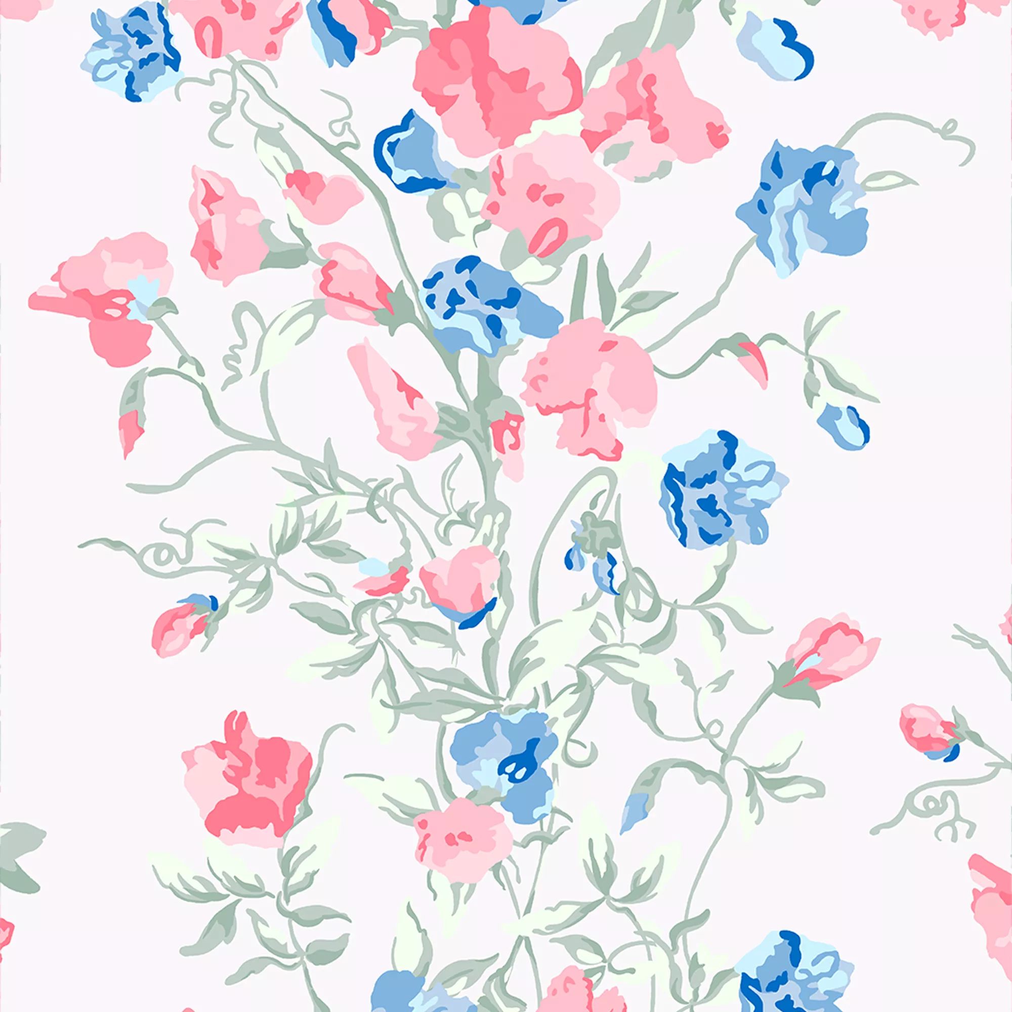 Laura Ashley Charlotte Coral Pink Floral Smooth Wallpaper 2 Laura Ashley Charlotte Coral Pink Floral Smooth Wallpaper - Image 2