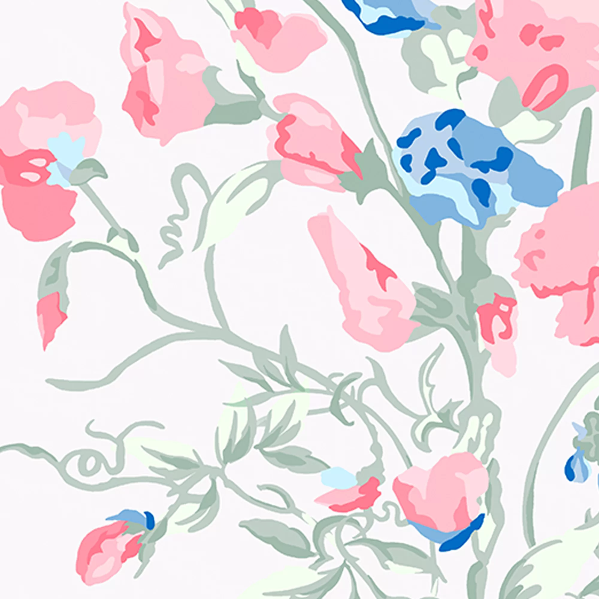 Laura Ashley Charlotte Coral Pink Floral Smooth Wallpaper 4 Laura Ashley Charlotte Coral Pink Floral Smooth Wallpaper - Image 4