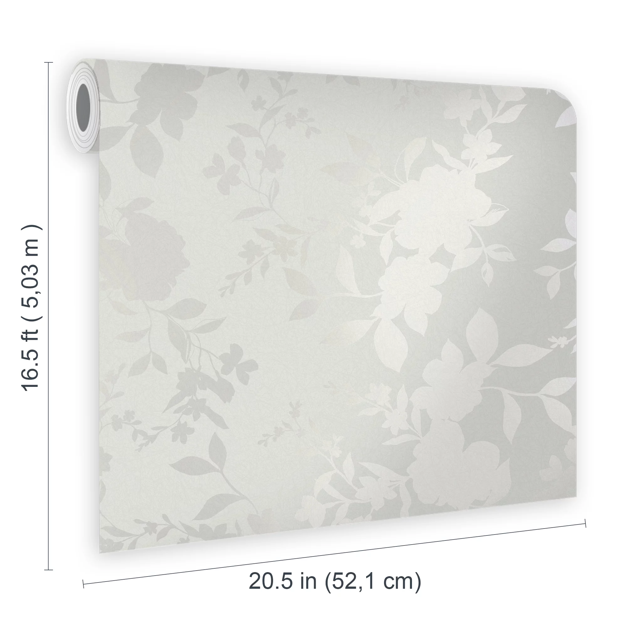 Laura Ashley Timeless Elegance Silver Floral Smooth Wallpaper 6 Laura Ashley Timeless Elegance Silver Floral Smooth Wallpaper - Image 6