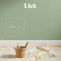Lick Green 14 Matt Emulsion Paint, 2.5L -Home Paint Shop lick green 14 matt emulsion paint 2 5l5060932641448 06i bq