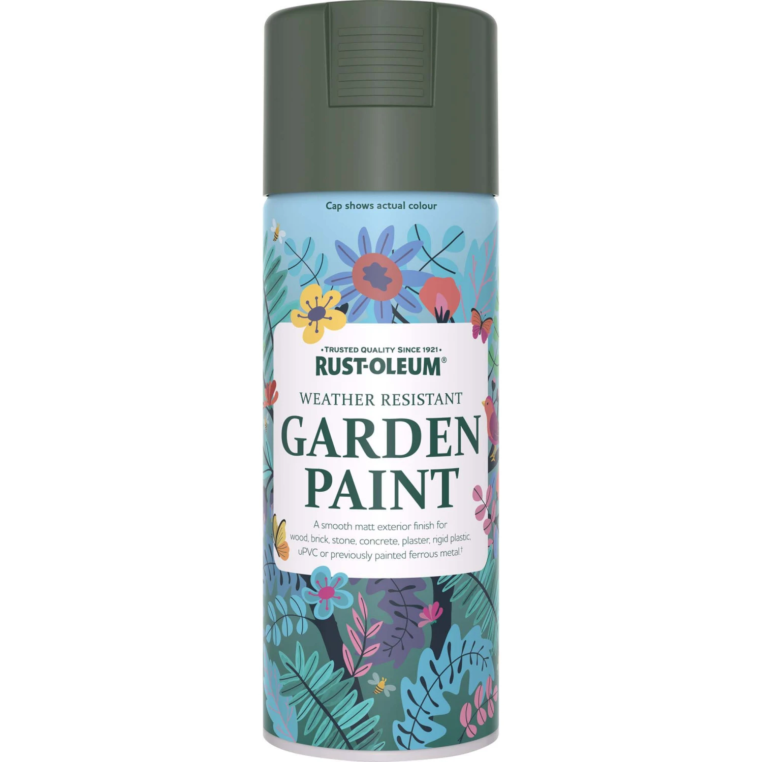 Rust-Oleum Garden Paint All Green Matt Multi-surface Garden Paint, 400ml Spray Can 2 Rust-Oleum Garden Paint All Green Matt Multi-surface Garden Paint, 400ml Spray Can - Image 2