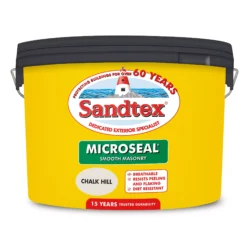 Best Seller -Home Paint Shop sandtex chalk hill matt masonry paint 10l tub5010131504914 01c bq