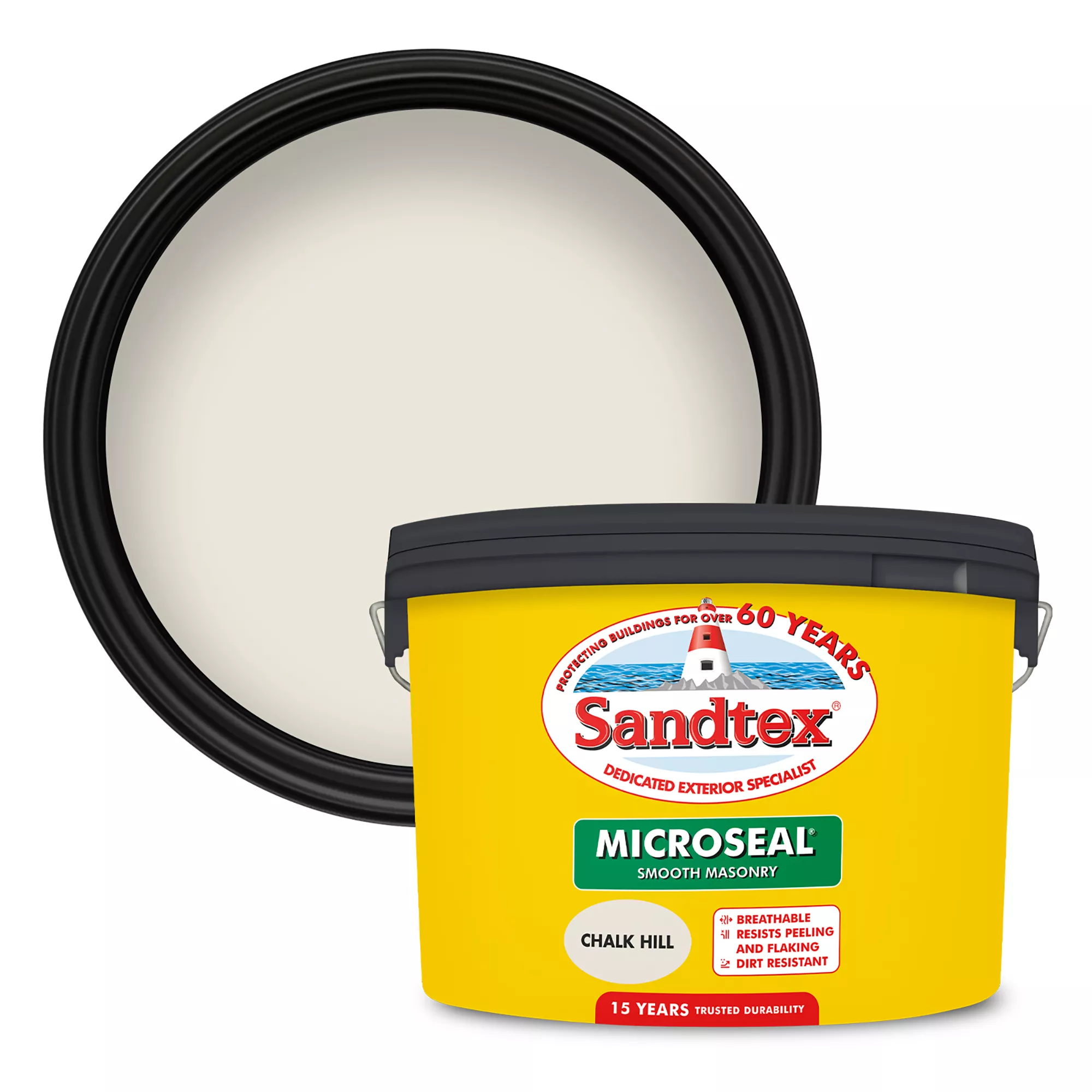 Sandtex Chalk Hill Matt Masonry Paint, 10L Tub 1 Sandtex Chalk Hill Matt Masonry Paint, 10L Tub