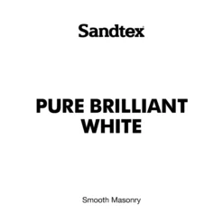 Sandtex Ultra Smooth Pure Brilliant White Masonry Paint, 10L -Home Paint Shop sandtex ultra smooth pure brilliant white masonry paint 10l5010131461316 02t bq
